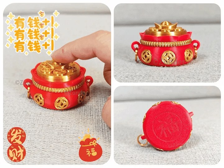 3D Printed Lucky Bag Clicker