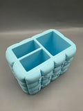 3D Printed Aesthetic Quilted Bow Makeup Brush Holder