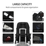 Travel Laptop Backpack, Business Durable Laptops Backpack with USB Charging Port, Water Resistant Hiking Backpack Computer Bag Gift for Men & Women Fits 17 Inch Notebook, Black