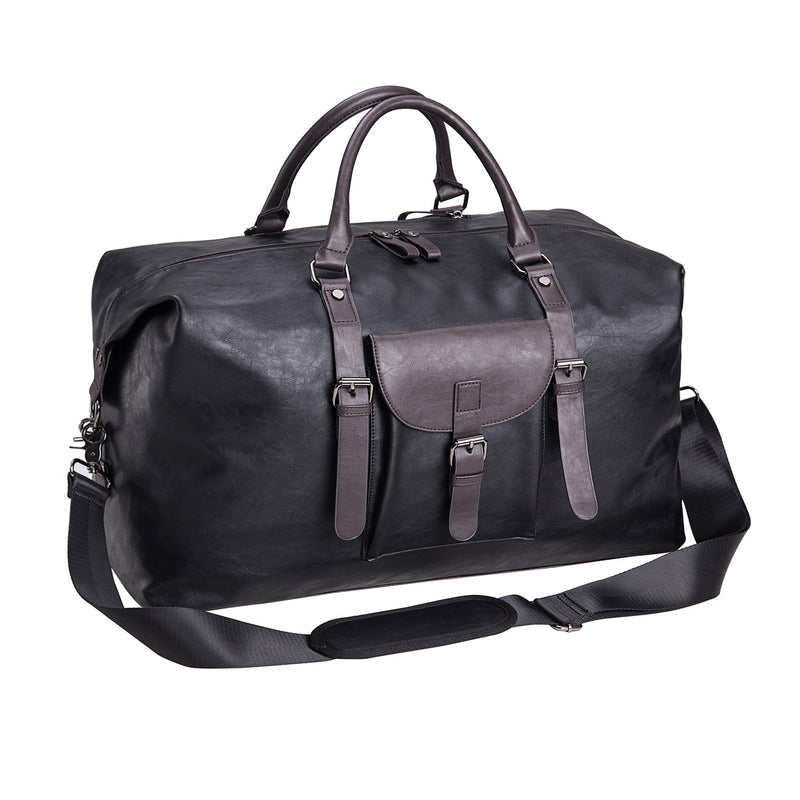 Oversized Leather Travel Duffel Bag