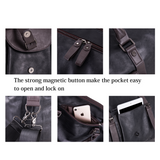 Oversized Leather Travel Duffel Bag