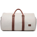 Convertible Garment Bags for Travel,Carry On Garment Bag for Women PU Leather Duffle Bag with Shoe Pouch-2 in 1 Hanging Suitcase Suit Bag for Women Travel Duffle Bags Garment Bag Gifts