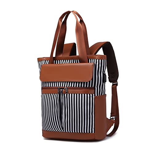 seyfocnia Convertible Laptop Backpack for Women,15.6 Inch Laptop Backpacks Computer Business Backpacks with USB Charging Port Work Bag for Ladies