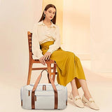 Travel Duffle Bags for Women 40L Medium Sports Gym Bag with Shoes Compartment Lightweight Weekender Overnight Duffel Bags for Traveling Carry on Duffel Bag for Women Beige
