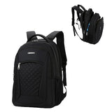 CALLPIONEER Travel Laptop Backpack for Women, Carry on Backpack for Airplanes 17 Inch Computer Work Bag, Extra Large Casual Daypack Backpacks Mens Business Backpack Black