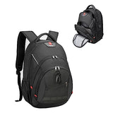 CALLPIONEER Laptop Backpack for Men,Travel Backpack with USB Charging Port Carry on Backpack for Airplanes Casual Daypack Backpacks Business Backpack Computer Work Bag,Black