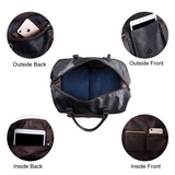 Oversized Leather Travel Duffel Bag