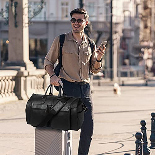 Convertible Travel Garment Bag,Carry on Garment Duffel Bag for Men Women - 2 in 1 Hanging Suitcase Suit Business Travel Bag