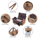 Seyfocnia Carry On Garment Bag for Travel Business with Shoe Compartment
