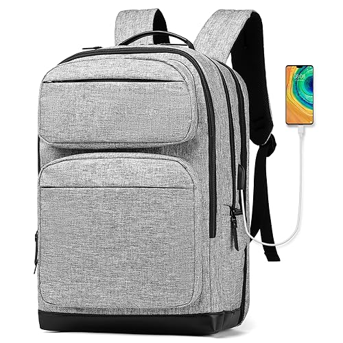 [seyfocnia] ビジネリュックメンズ バックパック 17.3インチPC リュック 大容量 USB 充電ポートリュック 通学 旅行 リュックリュック・バックパックビバックパック メンズパソコン リュック通勤バッグ