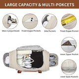 Travel Duffle Bags for Women 40L Medium Sports Gym Bag with Shoes Compartment Lightweight Weekender Overnight Duffel Bags for Traveling Carry on Duffel Bag for Women Beige