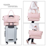 Weekender Overnight Bag with Shoe Pouch Large Carry On Bag